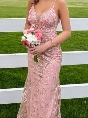 Dancing Queen Pink Sequin Party Dress
